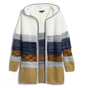 Siana Stitch‎ Detailed Hooded Cardigan